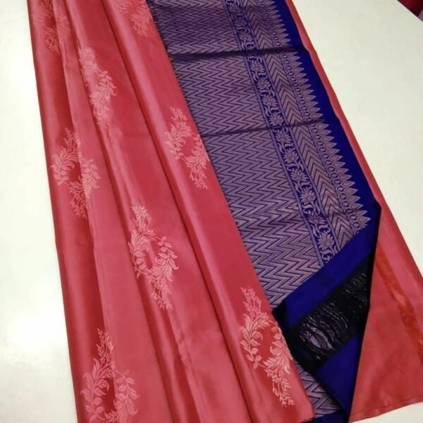 Alluring Pink Soft Silk Saree With Adorable Blouse Piece