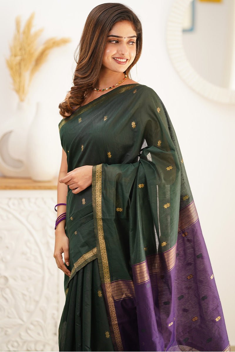 ShrijiAvadh-SC-126-GreenDark-Purple_4