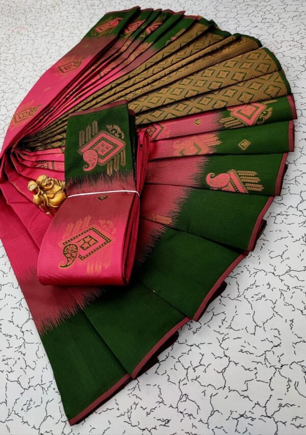 Lovely Dark Pink Soft Banarasi Silk Saree With Engrossing Blouse Piece